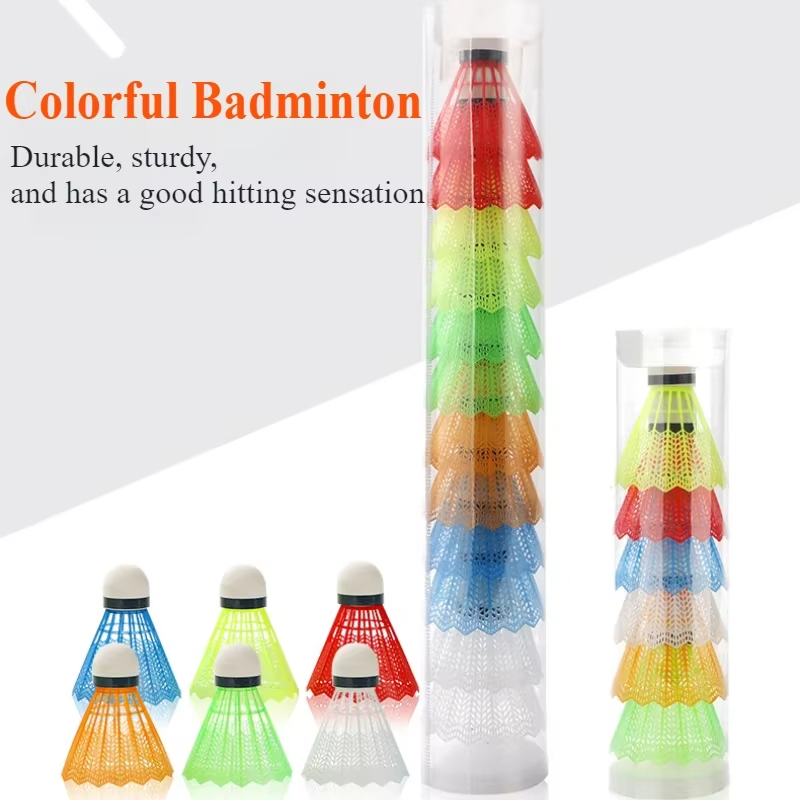 Badminton Event - 12 adet renkli plastik Badminton raketleleri
