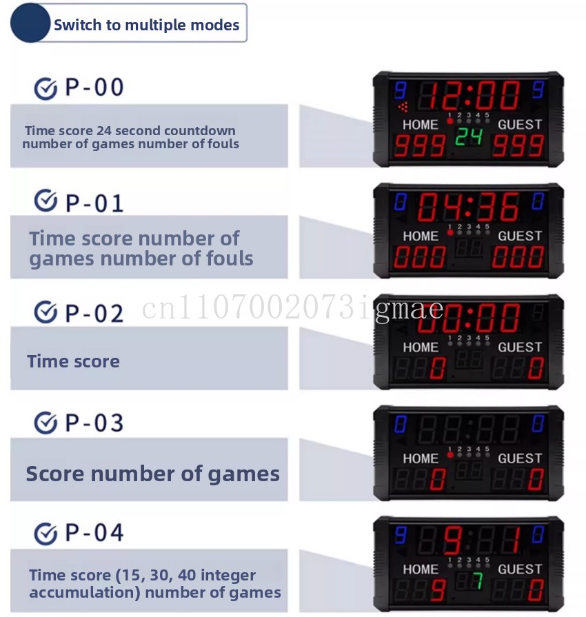 Basketbol maçı elektronik skor - Badminton Scoreboard incelemesi ve fiyatı